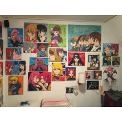 Verschillende Anime Schilderijen ook Commissies