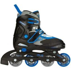 Nijdam skeelers verstelbaar semi-softboot skates blauw 34.95