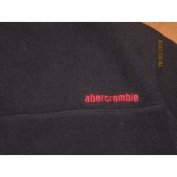 Abercrombie and Fitch donkerblauw fleece vest maat S