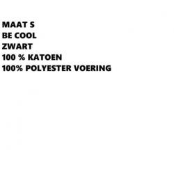 Maat s - be cool - zwart