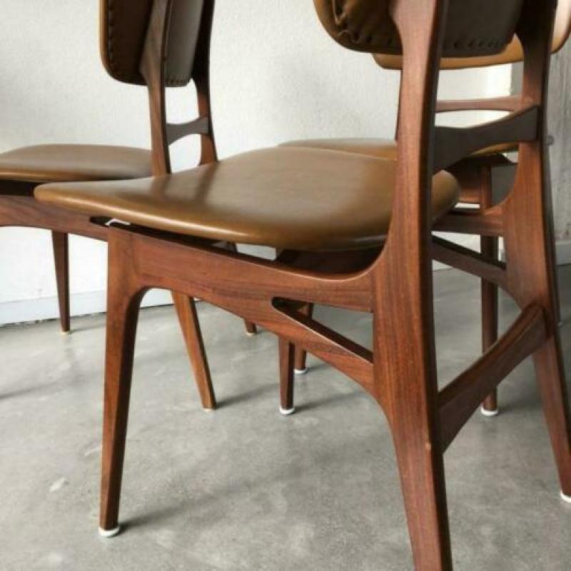 3 vintage stoelen jaren 60