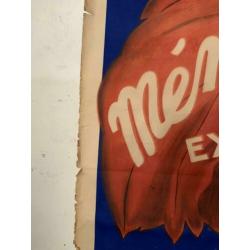 Zeldzame poster jaren 20 160 x 120 Menetrel Escargots