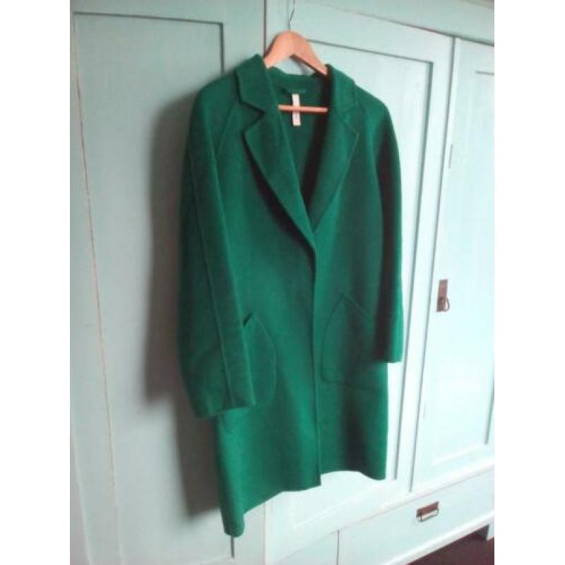 Jas coat tussenjas Sissy Boy XS groen appelgroen wol nieuw
