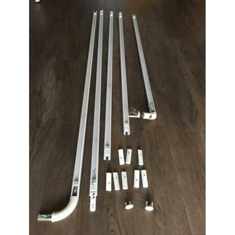 Lumiance rail met spots, wit, kleine fitting