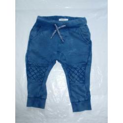 Noppies Blauw Biker Broekje Jogdenim Jogjeans Shirtje mt 62