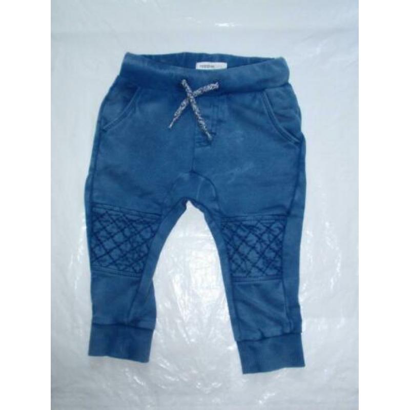Noppies Blauw Biker Broekje Jogdenim Jogjeans Shirtje mt 62