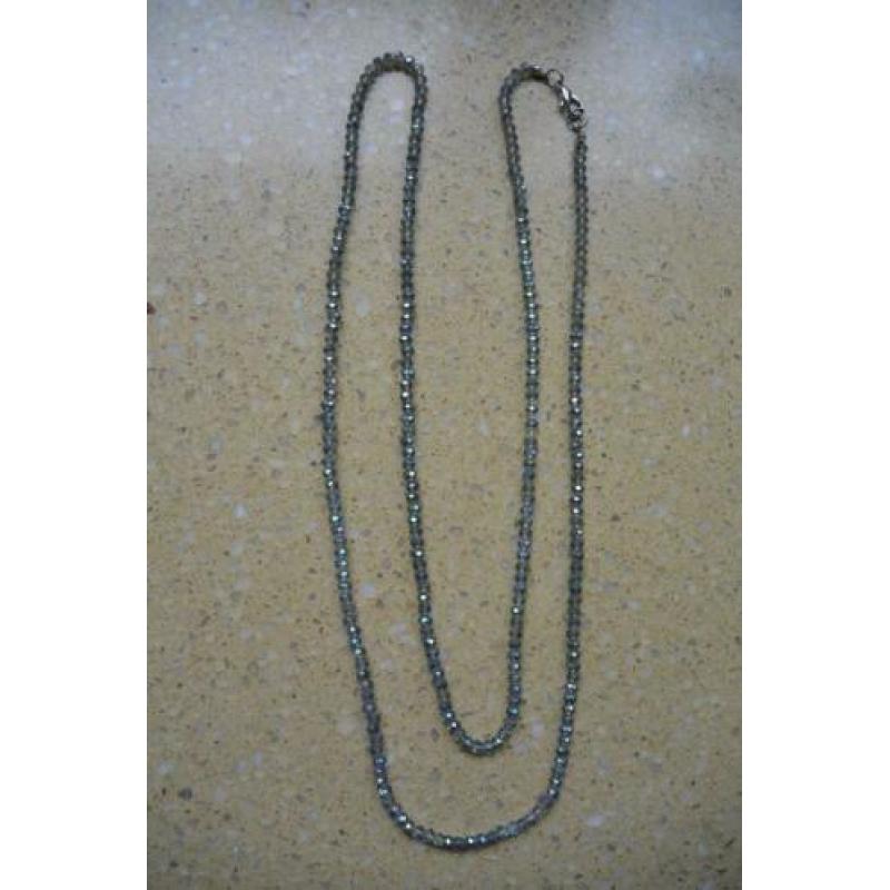 ketting kralen kralenketting blauw