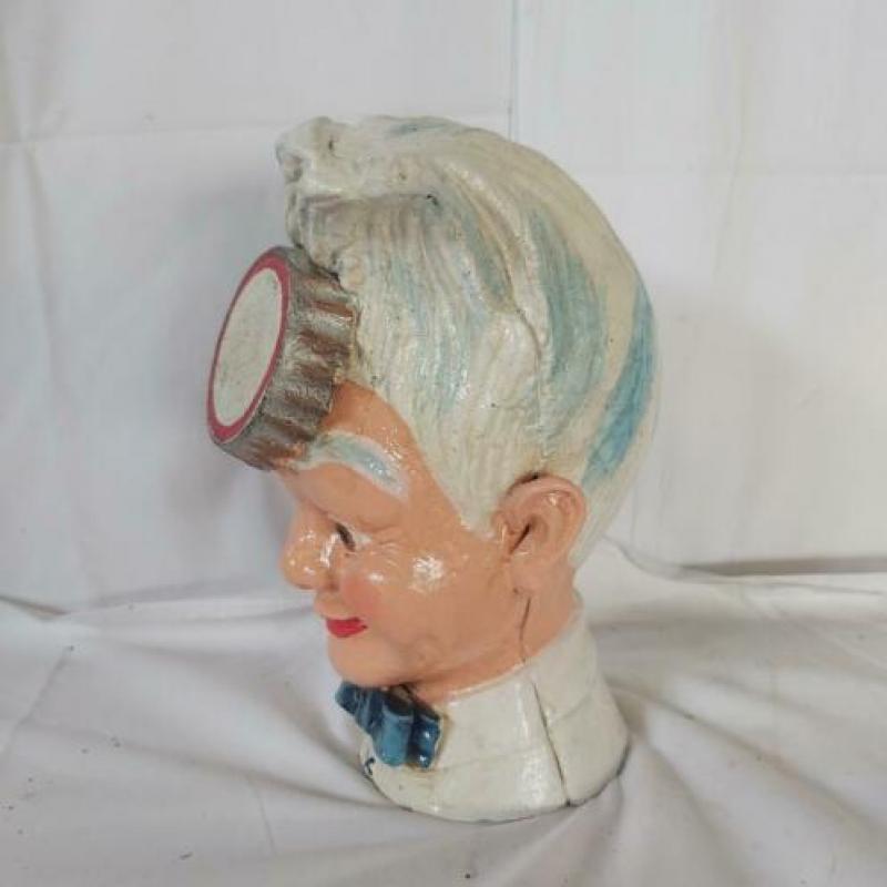 vintage retro gietijzeren spaarpot pepsi cola