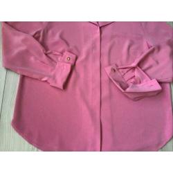 Blouse xl nieuw 44 roze blouse louise ferraud nieuw