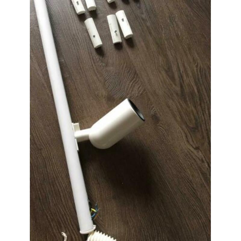 Lumiance rail met spots, wit, kleine fitting