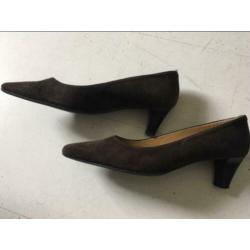 Antonio Paolo pump suede bruin maat 39,5