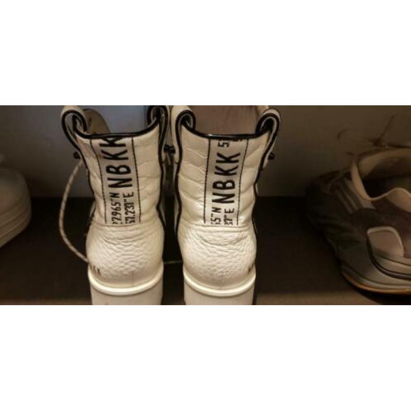 Nubikk fae roma | witte biker boots