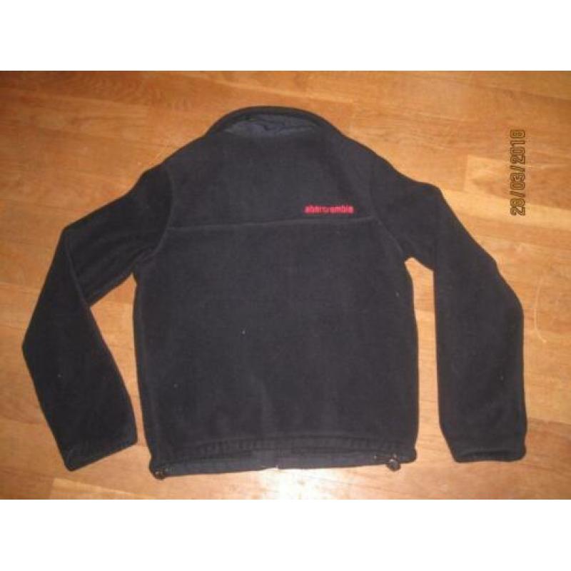 Abercrombie and Fitch donkerblauw fleece vest maat S