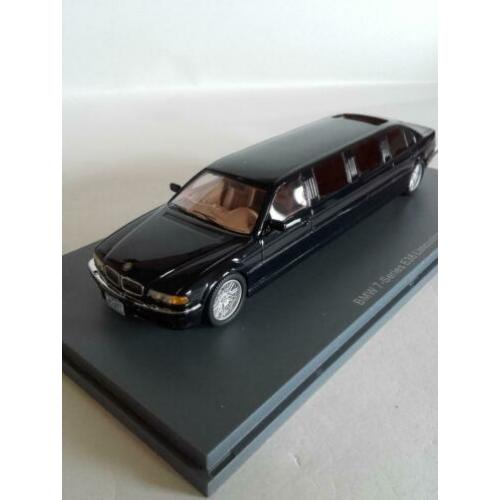 BMW 7-Series E38 Limousine 1:43 NEO - (blauw) NIEUW !!