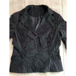 just B. zwarte blazer / jasje - Maat: 38