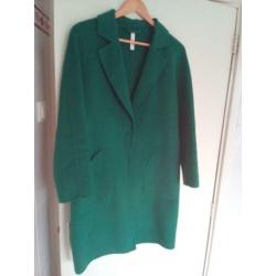Jas coat tussenjas Sissy Boy XS groen appelgroen wol nieuw