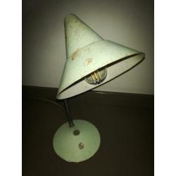 Industrieel vintage groen bureau lamp lampje Helo Leuchten