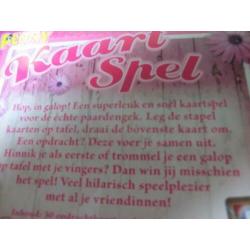 Paarden-kaartspel voor meisjes 6 jaar. Nieuw.