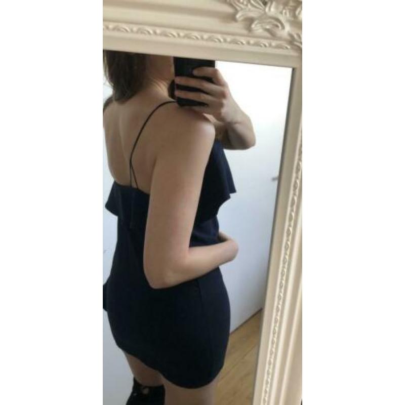 marineblauwe jurk