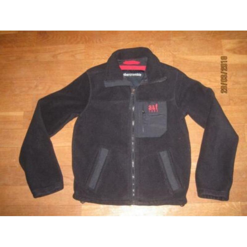 Abercrombie and Fitch donkerblauw fleece vest maat S