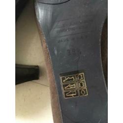 Antonio Paolo pump suede bruin maat 39,5