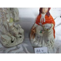 AA4: 2 antieke beelden, brocante KLEIN PRIJSJE!!! 30 EN 36