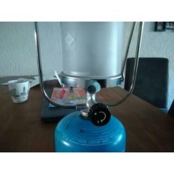 Campingaz gasfles type 901 met gas lamp