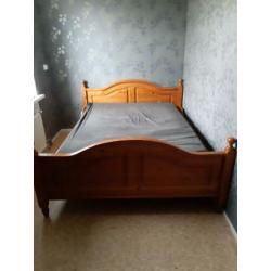Bed 170 breed ..210lang..brown kluer