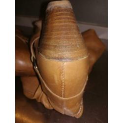 Italiaanse leder dames cowboy laarzen, soft maat 37