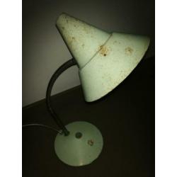 Industrieel vintage groen bureau lamp lampje Helo Leuchten