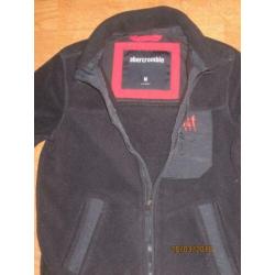 Abercrombie and Fitch donkerblauw fleece vest maat S