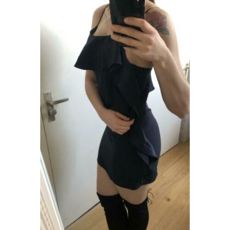 marineblauwe jurk