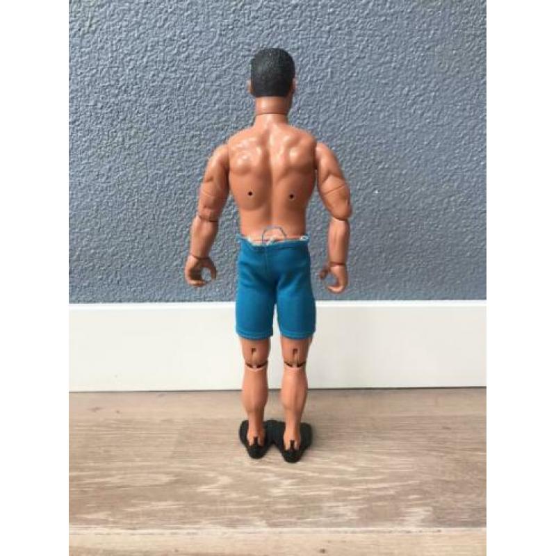 Leuke Actionman met flippers en zwembroek