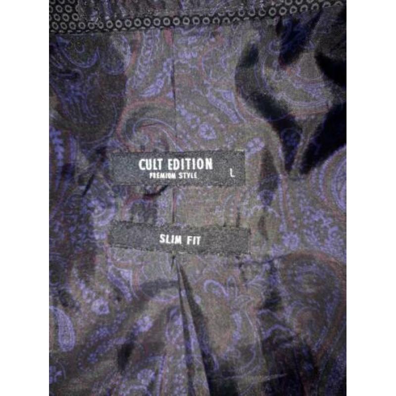 Cult Edition zwart colbert maat 52 slim fit