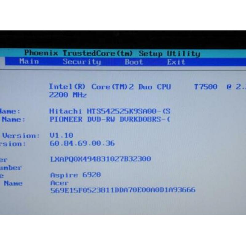acer aspire 6920 defect