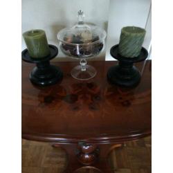 Antiek side table. Mooi ingelegd. Zeer goede staat! €135,00