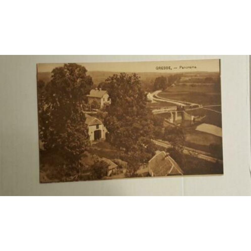Grebbe Panorama met tram gelopen 1925