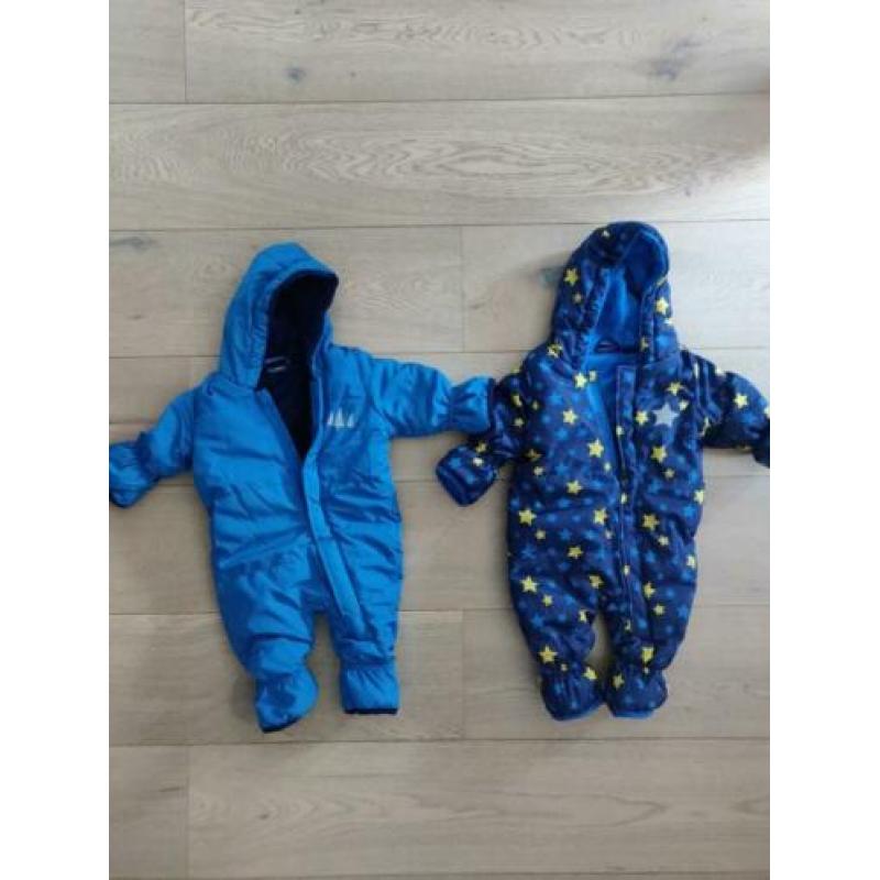 Warm blauw wit grijs pakket jongens kleren in maat 50