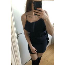 marineblauwe jurk