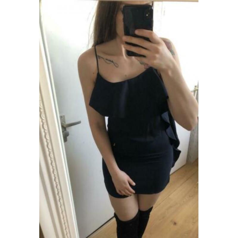 marineblauwe jurk