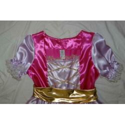 Leuke roze/paars/gouden PRINSESSEN/BARBIE/FEE jurk