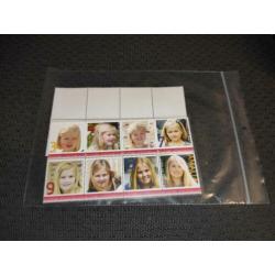 Postzegeluitgifte Amalia, Prinses van Oranje, 2x8 Postzegels