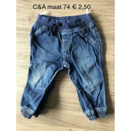 Broekjes Zeeman en C&A maat 74