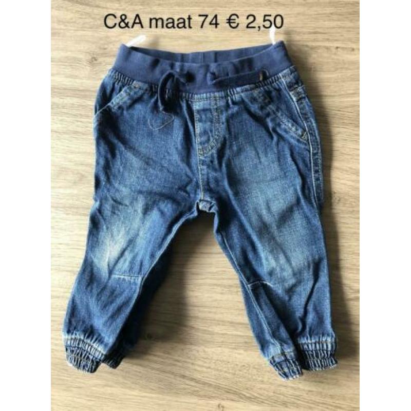 Broekjes Zeeman en C&A maat 74