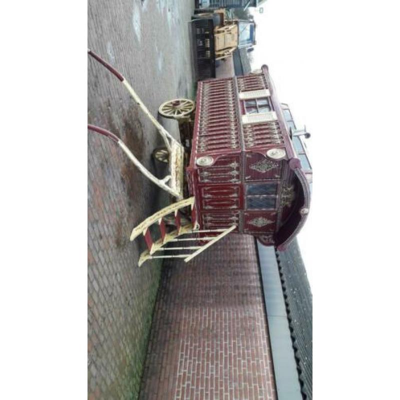 Hele aparte Engelse pipowagen geheel compleet