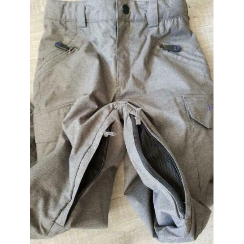 Grijze IceRyder ski broek maat 140