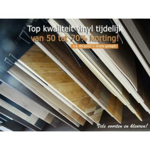 Vinyl Topkwaliteit! Tijdelijk tot 70% Korting! Al v.a. €9 m2