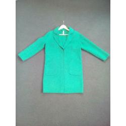 Jas coat tussenjas Sissy Boy XS groen appelgroen wol nieuw