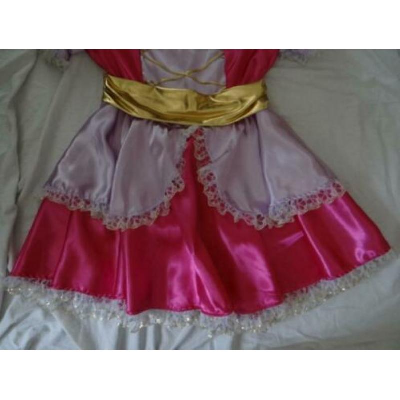 Leuke roze/paars/gouden PRINSESSEN/BARBIE/FEE jurk