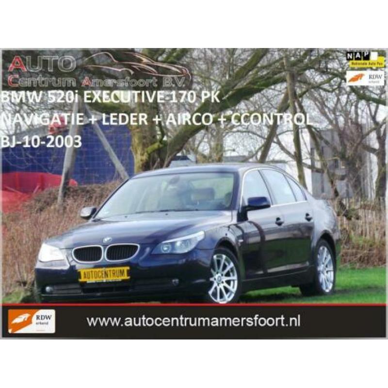 BMW 5-serie 520i Executive ( AUTOMAAT + INRUIL MOGELIJK )